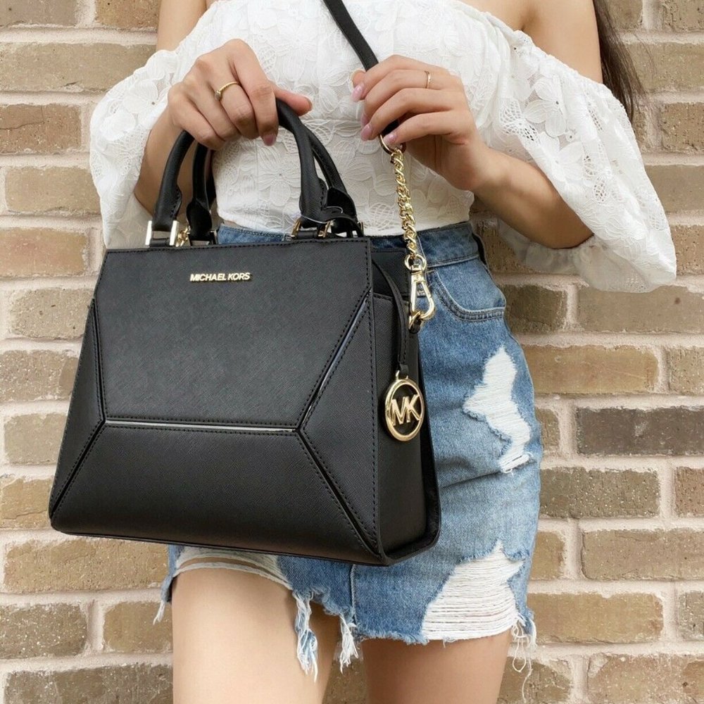 NWT Michael Kors Small Top Zip Satchel Crossbody - Picture 3 of 4